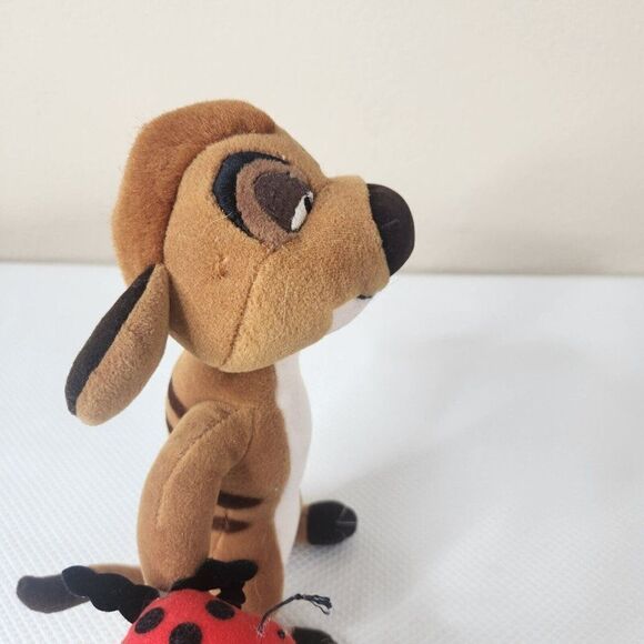 Vintage Disney Lion King Timon Lady Bug Meerkat Plush Stuffed Animal 12" - Picture 4 of 7
